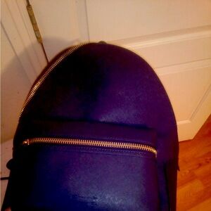 Uri Minkoff Paul Backpack - Navy Blue Leather